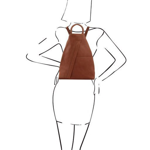 Shanghai - Soft leather backpack